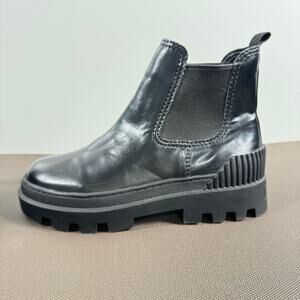 Circus Sam Edelman Pull On Boots Leather Ankle Chunky Lug Sole Outdoor Size 7